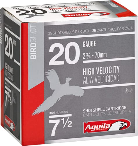 Aguila 20 Gauge 2-3/4 Inch 1 Ounce Number 7.5 Shot Shotgun Ammunition