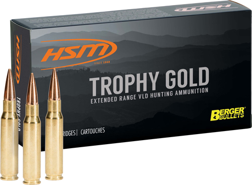 HSM TROPHY GOLD 28 NOSLER - 168GR BERGER VLD 20RD 20BX/CS 1 HSM TROPHY GOLD 28 NOSLER - 168GR BERGER VLD 20RD 20BX/CS