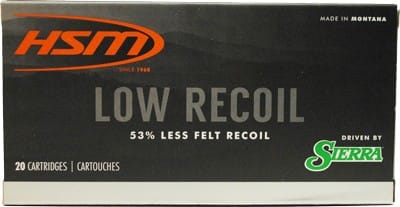 HSM Low Recoil 7mm Remington Magnum 140 Grain Soft Point Boat Tail Ammunition