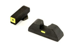 AmeriGlo CAP Combative Application Pistol Tritium Front Painted Rear Sight Set for Glock 42/43