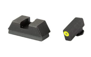 AmeriGlo Optic Compatible Square Notch Tritium Green Sight for Glock 43X Pistol
