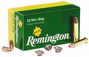 Remington 22 Winchester Magnum 40 Grain Jacketed Hollow Point Ammunition 50 Round