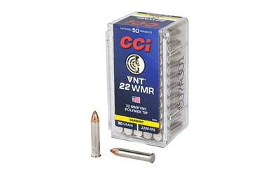 CCI 22 WMR 30 Grain Ballistic Tip Ammunition