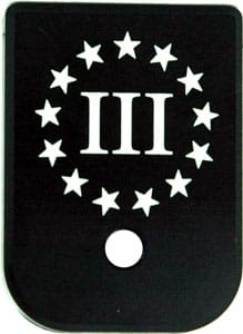 Cruxord Magazine Base Plate 3 Percent Flag Glock Accessory 1 Cruxord Magazine Base Plate 3 Percent Flag Glock Accessory