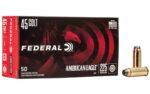 Federal American Eagle 45 Long Colt 225 Grain Jacketed Soft Point Ammunition
