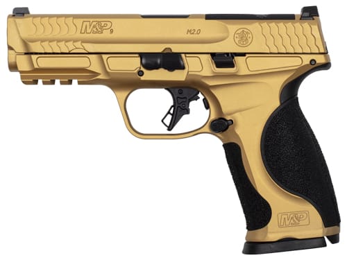 Smith & Wesson M&P9 M2.0 Metal 9mm 4.25 Inch 10 Round Gold Cerakote Pistol