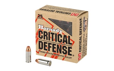 Hornady Critical Defense 25 ACP 35 Grain FlexTip Ammunition