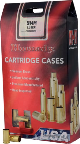 HORNADY UNPRIMED CASES 9MM - LUGER 200 PACK 5PK/CS 1 HORNADY UNPRIMED CASES 9MM - LUGER 200 PACK 5PK/CS