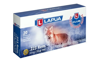 Lapua 223 Remington 55 Grain Full Metal Jacket Ammunition