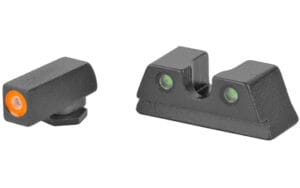 Meprolight Hyper-Bright Self Illuminated Fixed Night Sight Set Tritium for Glock 42/43 Orange/Green