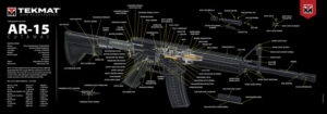 TEKMAT ARMORERS BENCH MAT - ULTRA 15"X44" AR-15 CUT AWAY