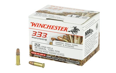 Winchester 22 LR 36 Grain Hollow Point Rimfire Ammunition