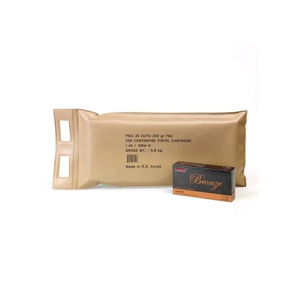 PMC Bronze Battle Pack .45 ACP Handgun Ammo - 230 Grain | FMJ | 250rd Battle Pack
