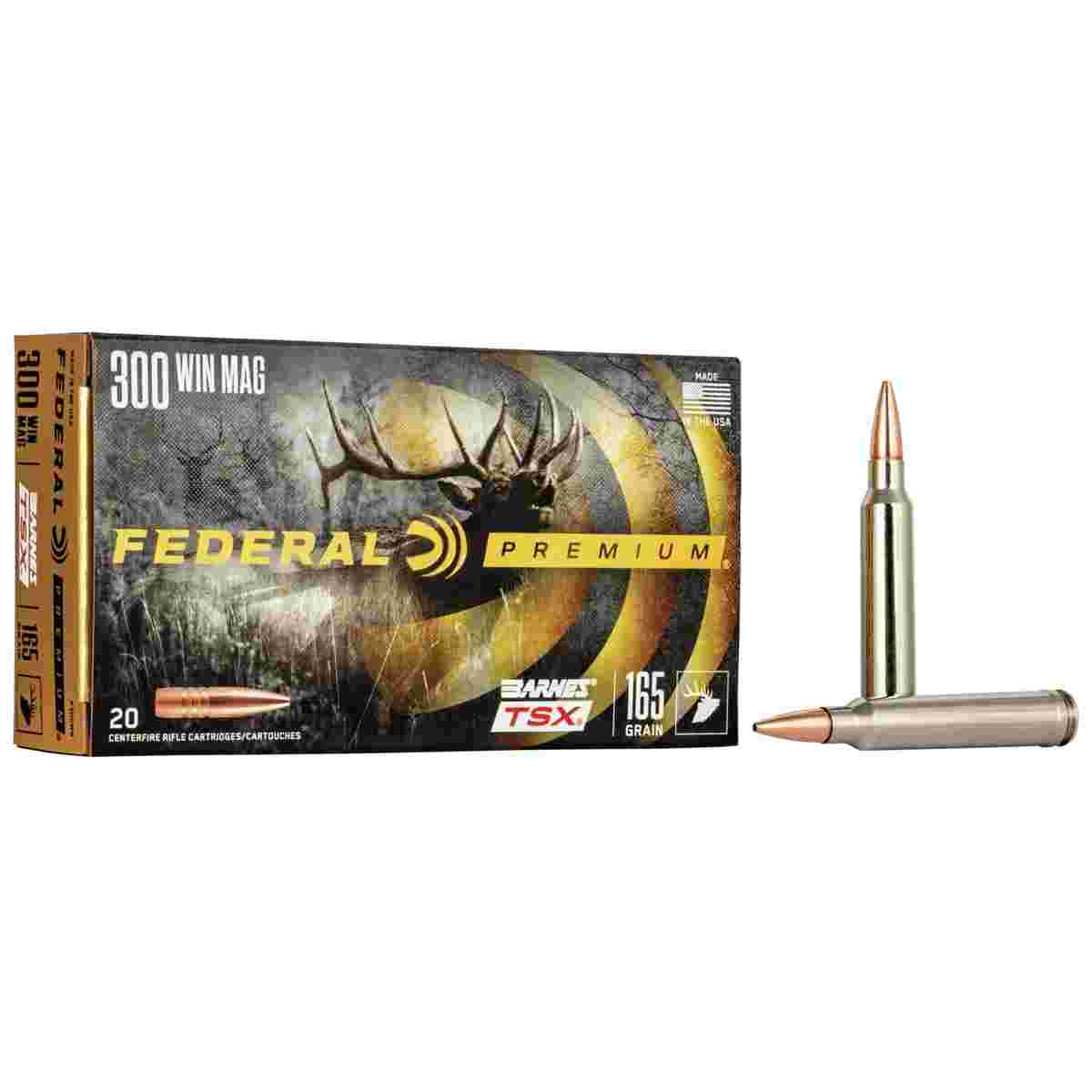 Federal Barnes TSX 300 Winchester Magnum 165 Grain Rifle Ammunition 1 Federal Barnes TSX 300 Winchester Magnum 165 Grain Rifle Ammunition