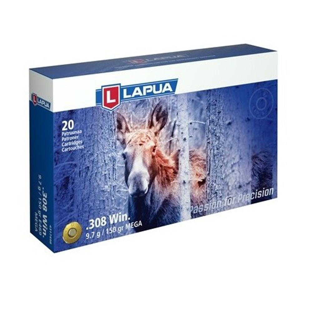 Lapua Rifle Ammo 308 Winchester 150gr Mega Soft Point bx/20 1 Lapua Rifle Ammo 308 Winchester 150gr Mega Soft Point bx/20