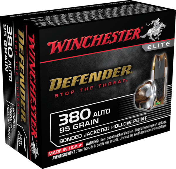 WINCHESTER SPRME 380ACP 95GR JHP