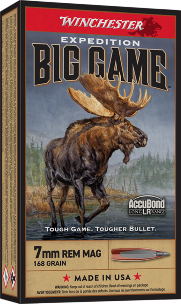 WINCHESTER BIG GAME 7MM 168GRS ACCUBOND LR 20RD BX 200RD CASE