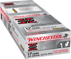 WINCHESTER SUPER X 17HMR 20G XTP JHP 50RD BX 1000RD CASE
