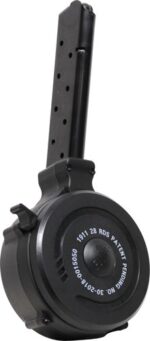 IVER JOHNSON MAGAZINE 1911 FS - 45ACP 28RD DRUM BLACK