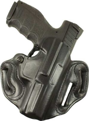DESANTIS SPEED SCABBARD HOLSTR - RH OWB LEATHER SHIELD 9 EZ BLK