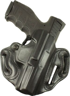 DESANTIS SPEED SCABBARD HOLSTR - RH OWB LEATHER M&P 9/40/45C BL