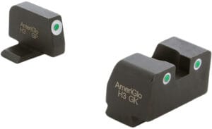 AmeriGlo XD Green Tritium Optic-Compatible Front and Rear Sight Set