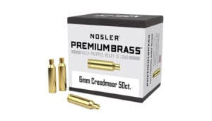 Nosler 6mm Creedmoor Unprimed Reloading Brass 50 Count