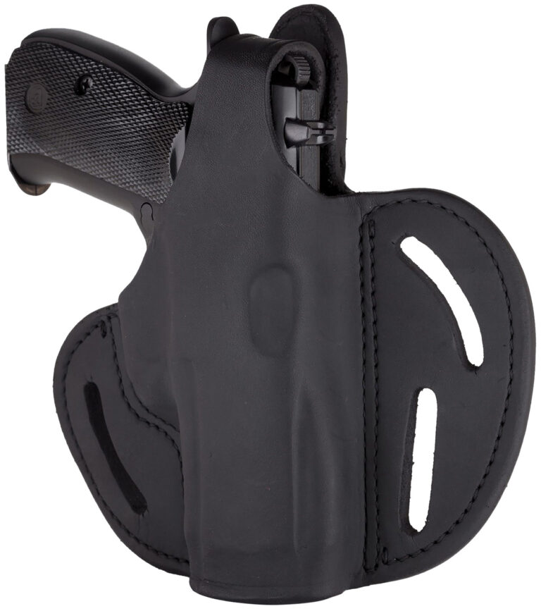 1791 Gunleather BHX5SSBLR BHX OWB 05S Stealth Black Leather Belt Slide Fits Sig P320 Carry/Springfield XD-M Compact