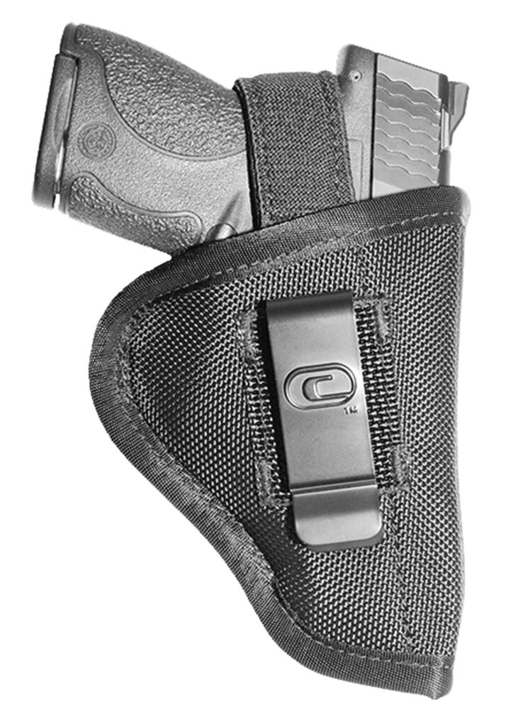 All Sale Items 23 Crossfire Shooting Gear CRFTUSA1M1 The Undercover IWB/OWB Size 01 Black Ballistic Nylon Belt Clip Fits Micro 1-1.50" Barrel Ambidextrous