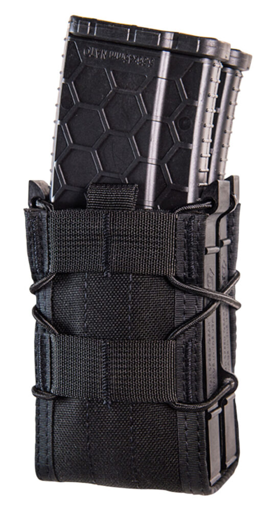 High Speed Gear 162R00BK TACO X2R Mag Pouch Double Black Polymer Belt MOLLE Belts 2" Wide Compatible w/ Rifle
