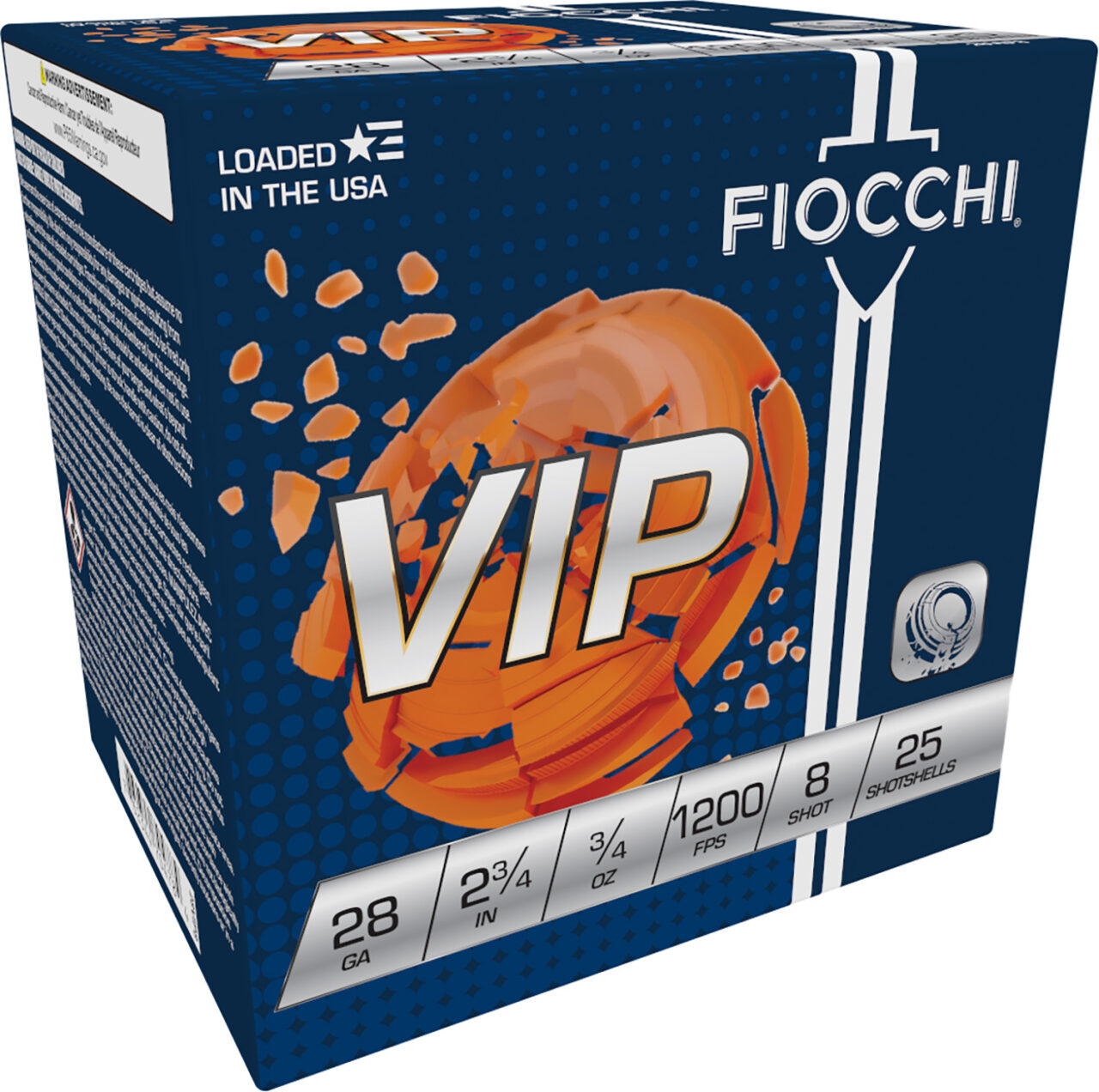Fiocchi 28VIP8 Exacta Target VIP 28Gauge 2.75" 3/4oz 8Shot 25 Per Box/10 Case 1 Fiocchi 28VIP8 Exacta Target VIP 28Gauge 2.75" 3/4oz 8Shot 25 Per Box/10 Case