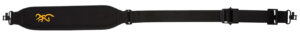 Browning 12232099 Corporate Sling made of Black Foam with Rubber Backing, 25.50"-39" OAL, Adjustable Design & Swivels for Rifle/Shotgun