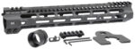 Midwest Industries MICRLW12625 Combat Lightweight AR-15 Black Hardcoat Anodized Aluminum/Polymer 12.625" Picatinny/M-LOK
