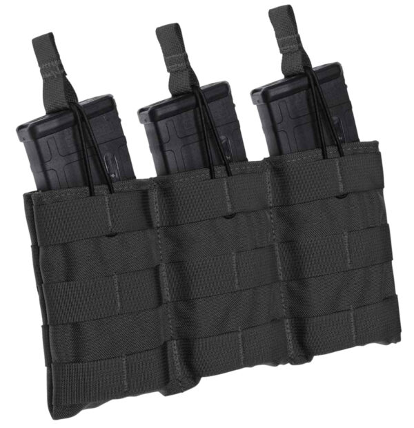 Tacshield T3608BK Speed Load Triple Pistol Triple Black 1000D Nylon
