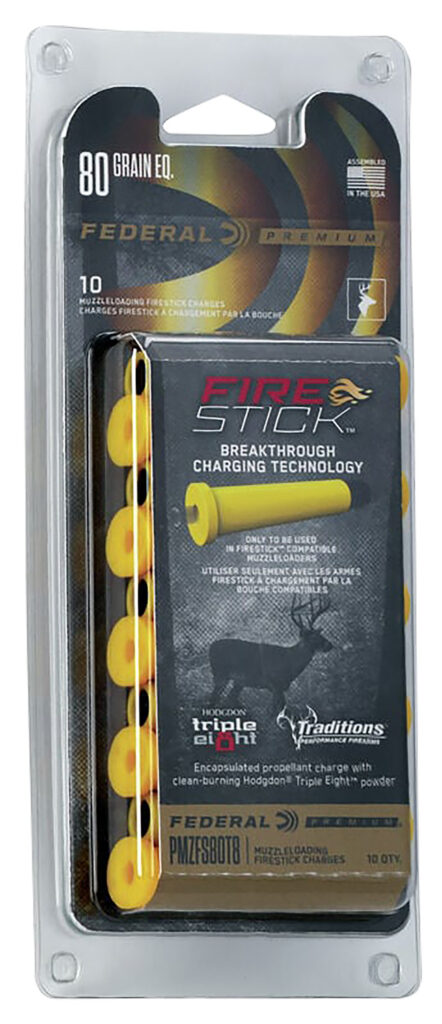 Federal Premium Fire Stick Muzzleloader 50 Caliber 80 Grain Ammunition