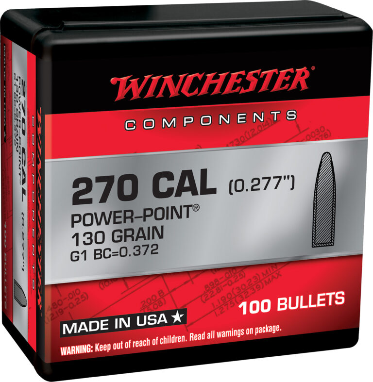 Winchester 270 Winchester 130 Grain Power Point Rifle Ammunition Box of 100