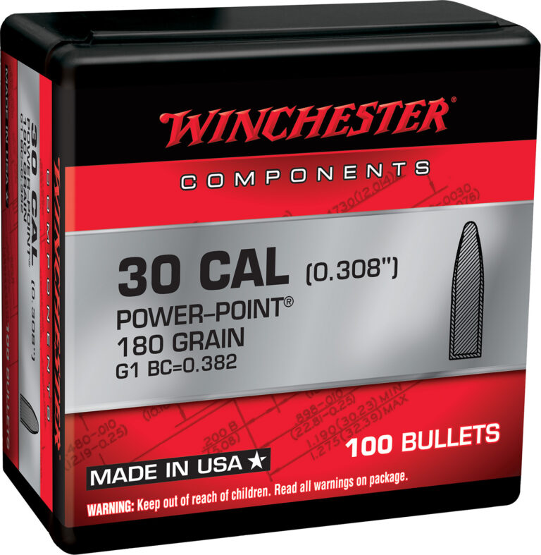 Winchester 308 Winchester 180 Grain Power Point Ammunition Box of 100