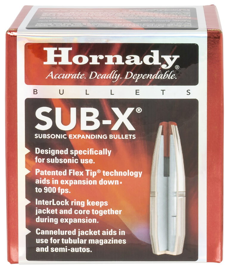 Hornady 308 Winchester 175 Grain Sub-X Subsonic Expanding Ammunition 100 Round