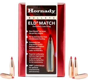 Hornady ELD Match 25 Caliber 134 Grain Reloading Bullet 100 Count