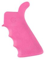 HOGUE AR-15 BEAVERTAIL GRIP - W/FINGER GROOVES PINK