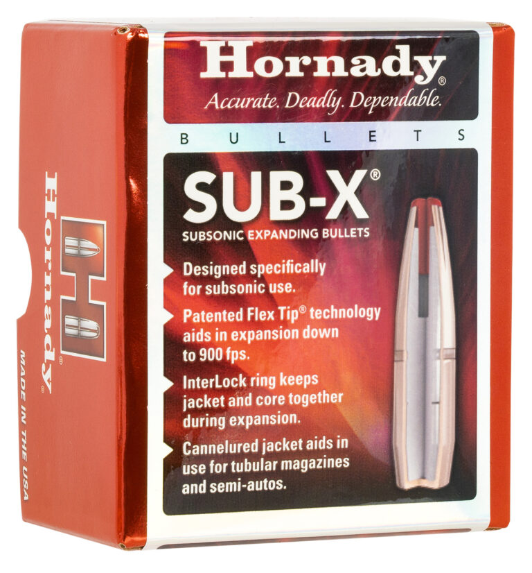 Hornady Sub-X 7.62x39mm 255 Grain Ammunition 100 Round