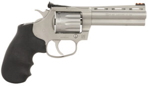 Colt Mfg KCOBRA22-SM4RFO King Cobra Target 22 LR 6 Shot 4.25" Matte Stainless Steel Vent Rib Barrel, Matte Stainless Stainless Steel Frame & Cylinder, Black Hogue Overmolded Grip, Exposed Hammer