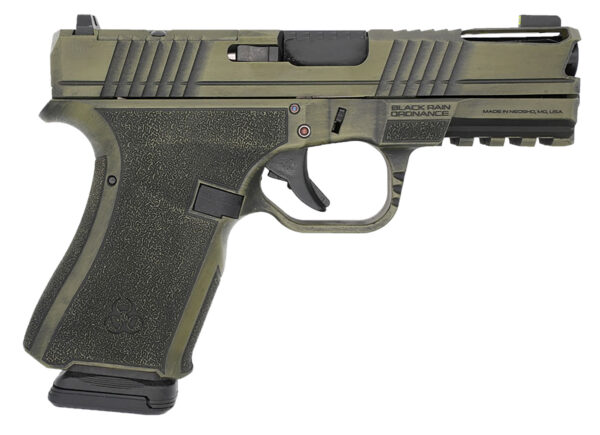 Black Rain Ordnance FLP9MMBGB   Compact Frame 9mm 15+1 4" Stainless Steel Slide
