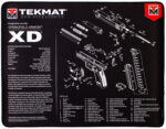 TekMat TEKR20XD Springfield Armory XD Ultra 20 Cleaning Mat Black/White Rubber 15" x 20"