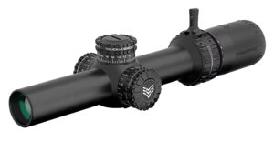 Swampfox Optics ARH11024-GL Arrowhead  Black 1-10x24mm 30mm Tube Guerrilla Dot MIL Green Reticle