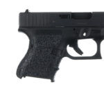 Talon Grips 117R Adhesive Grip  Compatible w/Glock 26/27/28/33/39 Gen4 w/Medium Backstrap, Black Textured Rubber