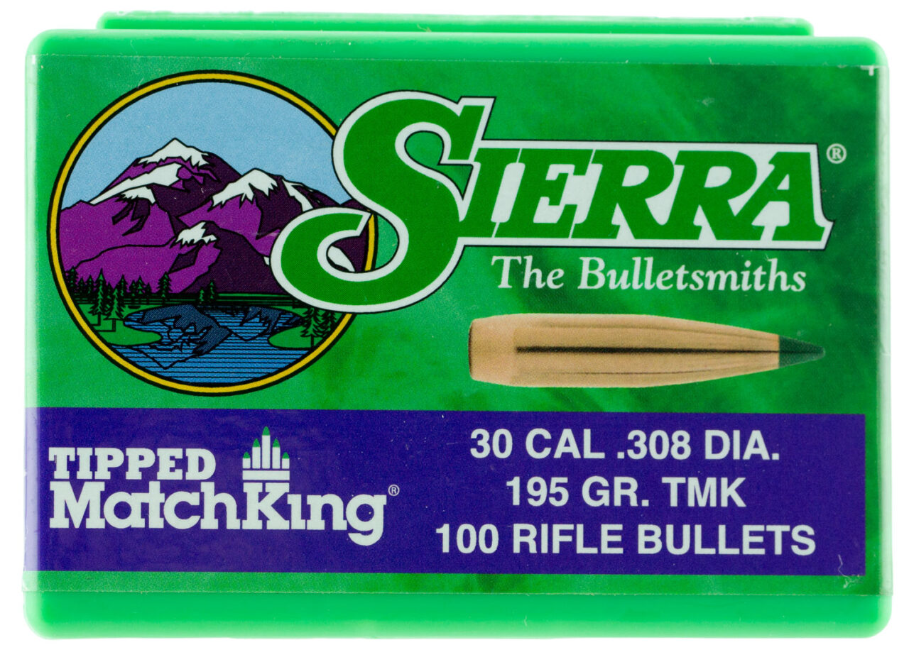 Sierra Tipped MatchKing 30 Caliber 195 Grain Reloading Bullet 100 Count 1 Sierra Tipped MatchKing 30 Caliber 195 Grain Reloading Bullet 100 Count