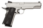 Rock Island 51448 Rock Standard FS 45 ACP 8+1 5" Barrel, Overall Matte Nickel Finish Steel, Beavertail Frame, Serrated Slide & Black Rubber Grip