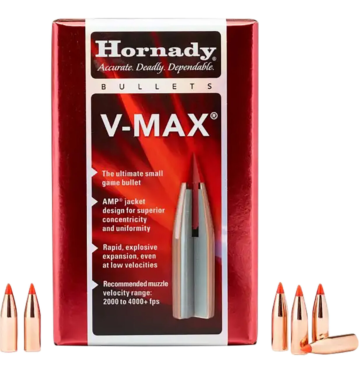 Hornady 6.8mm 110 Grain V-Max Rifle Bullet 100 Count 1 Hornady 6.8mm 110 Grain V-Max Rifle Bullet 100 Count