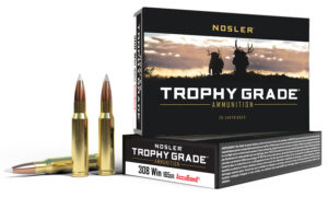Nosler 60049 Trophy Grade 308Win 165gr Nosler AccuBond 20 Per Box/10 Case